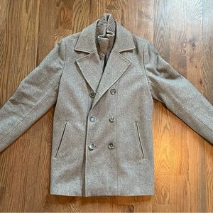 Men’s Express gray pea coat